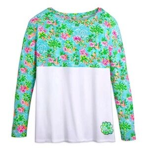 NEW Disney x Lilly Pulitzer Finn Top Blue Ibiza Lilly Loves Disney Mickey XL